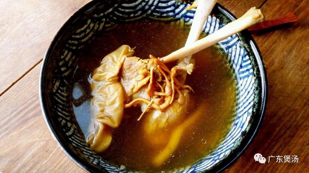 虫草花淮山花胶汤的做法